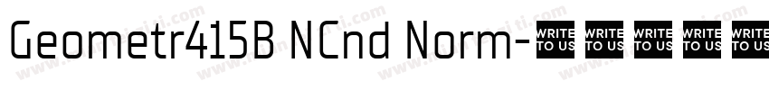 Geometr415B NCnd Norm字体转换